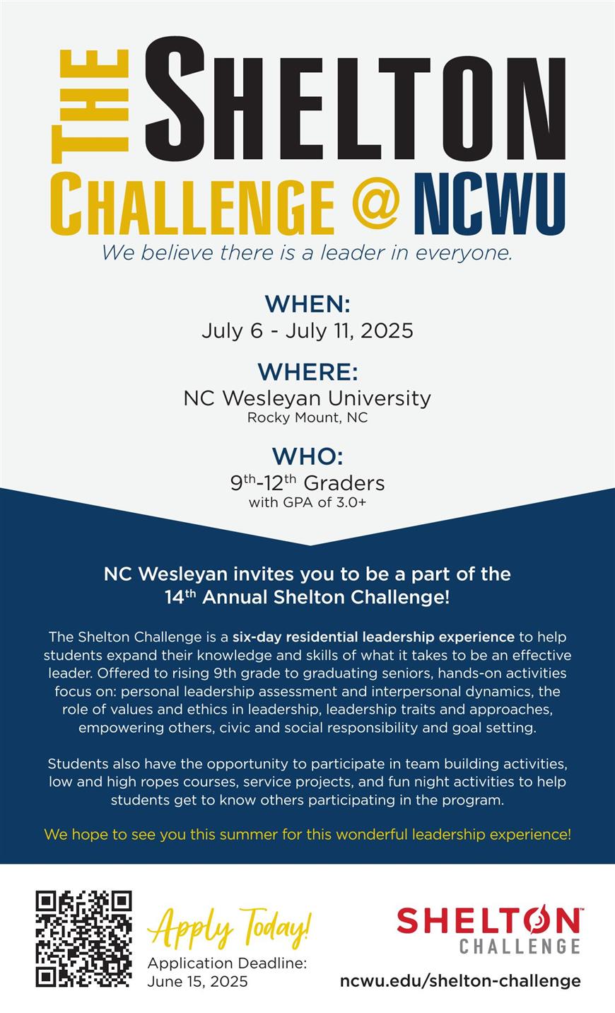 2025 Shelton Challenge Flyer